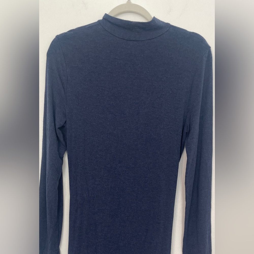 Summer and Sage Maternity Chic Navy Long Sleeve Maxi Dress Small - Picture 6 of 9